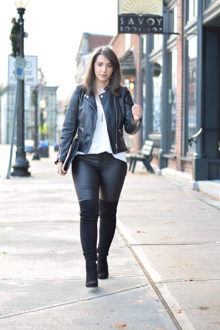 Coated Skinny Jeans: Professionally and Casually | More to Mrs. E