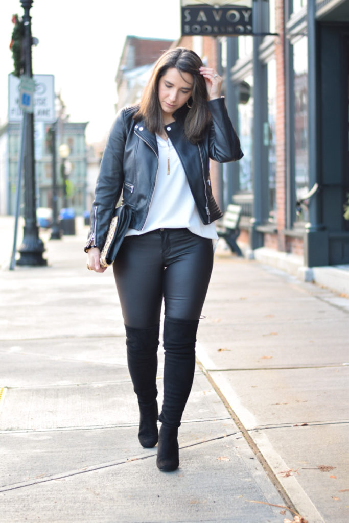 How to Wear Black Coated Pants
