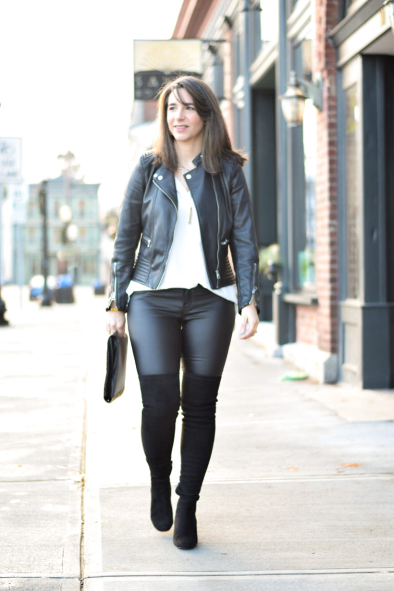 Coated Skinny Jeans: Professionally and Casually | More to Mrs. E